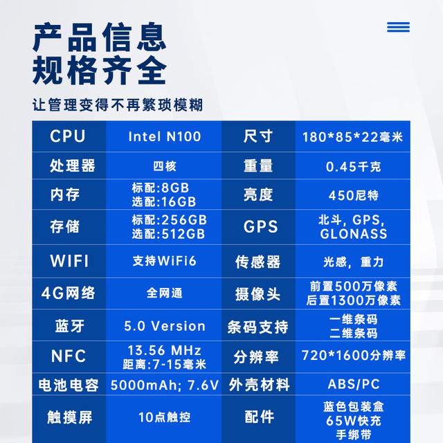 「芯固信息-SH6」小尺寸掌上电脑用于工业生产(图5)